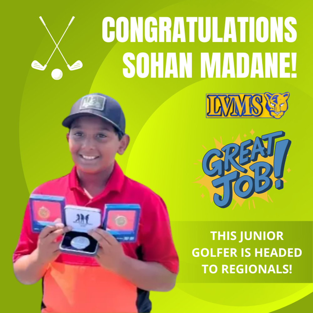 LVMS Junior Golfer Headed To Regionals Long Valley Middle School